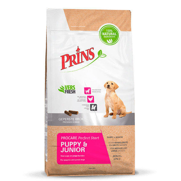 Prins hondenvoer ProCare Puppy & Junior Perfect Start 7,5 kg